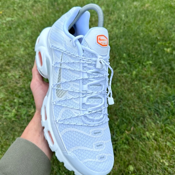Shoes Nike Air Max Plus Utility WhiteOrange Brand new Men's size 9,5 us 10,5 us - Picture 4 of 6
